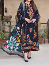 Unstitched Embroidered Dhanak 3PC | WC-001A