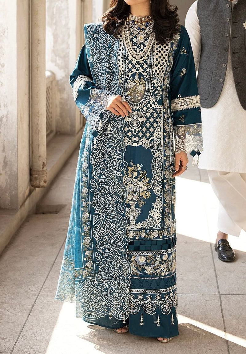Unstitched Embroidered Lawn 3PC | SC-002A
