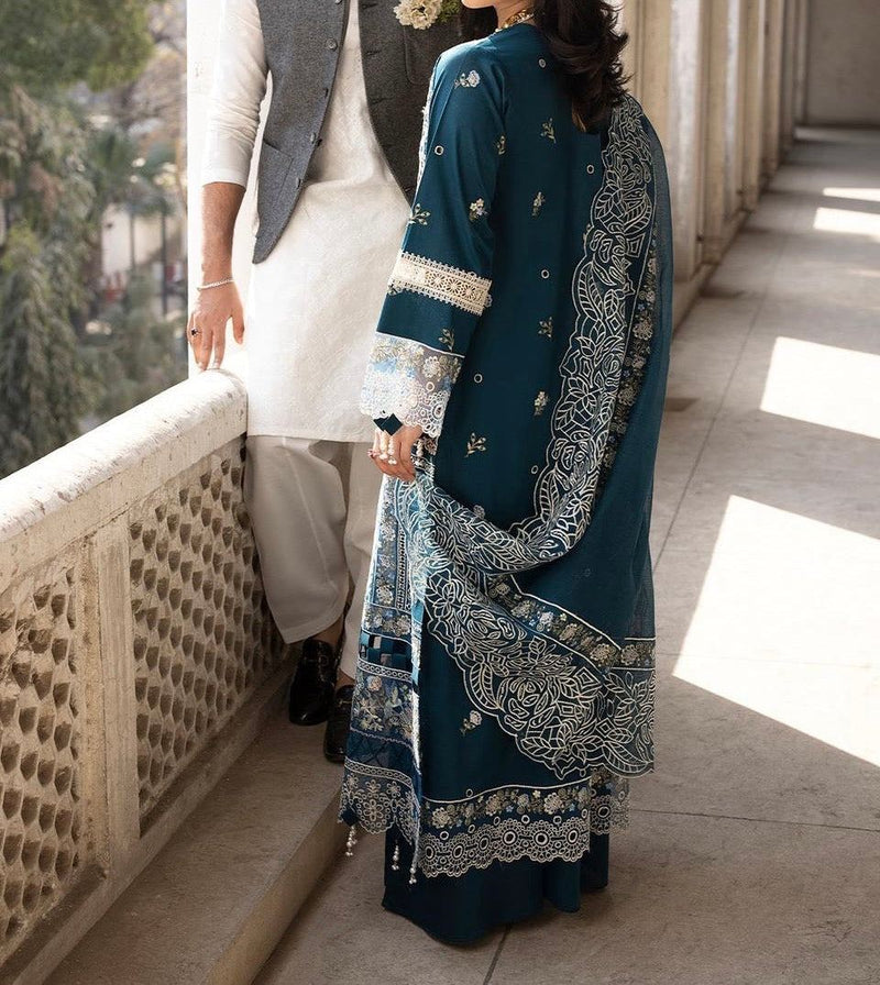 Unstitched Embroidered Lawn 3PC | SC-002A