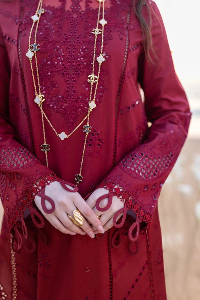 Unstitched Embroidered Lawn 3PC | SC-003