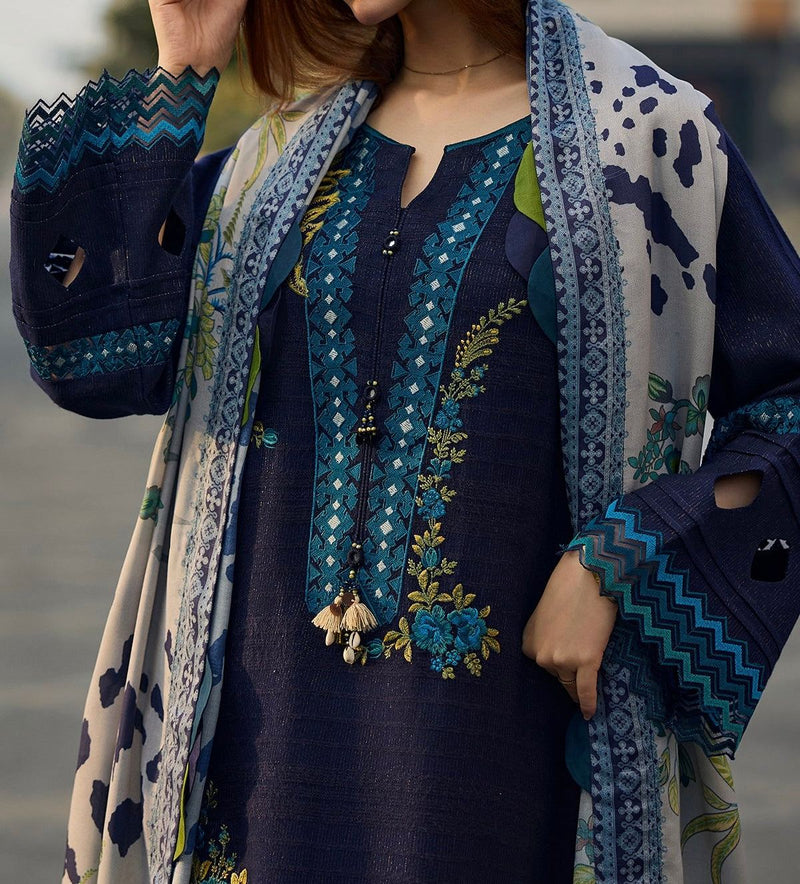 Unstitched Embroidered Lawn 3PC | SC-011