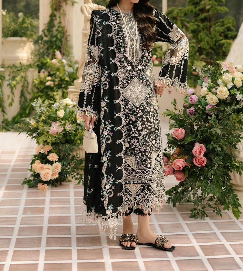 Unstitched Embroidered Lawn 3PC | SC-019