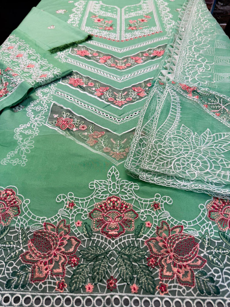 Unstitched Embroidered Lawn 3PC | SC-020