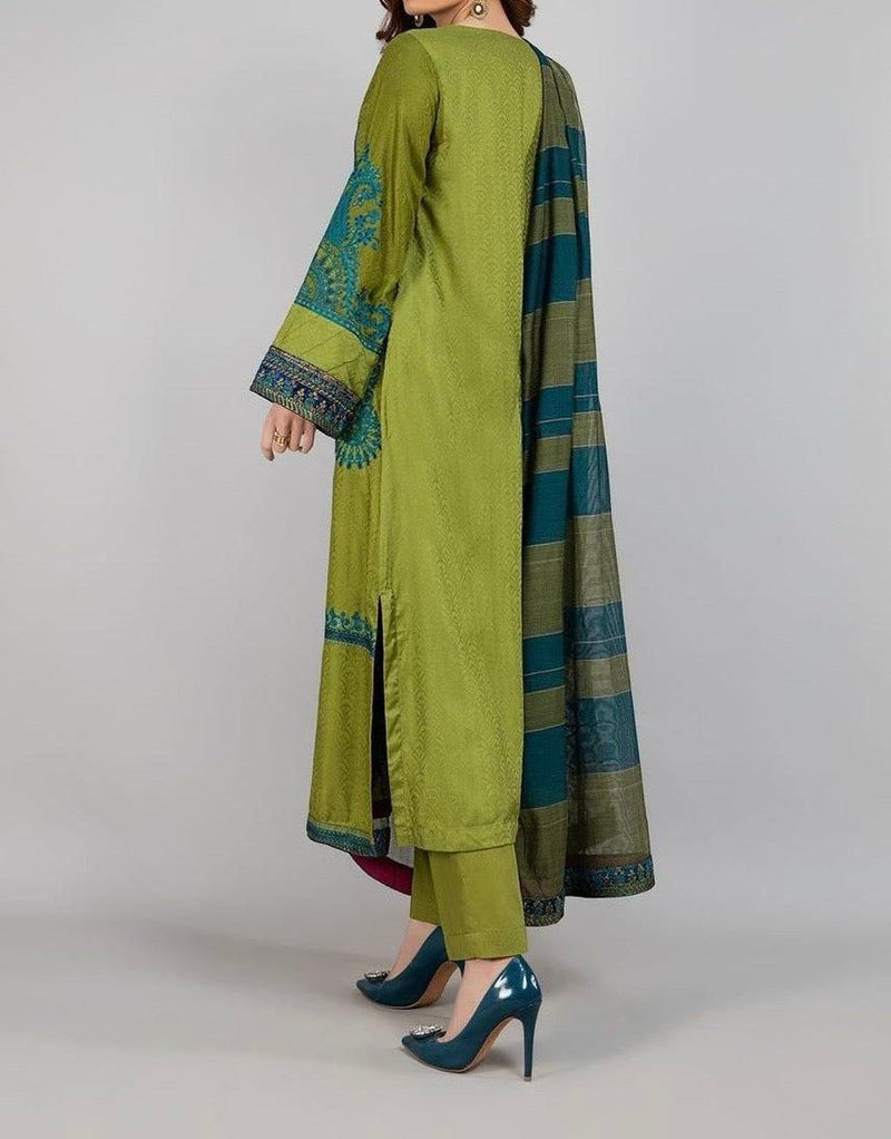 Unstitched Embroidered Lawn 3PC | SC-021