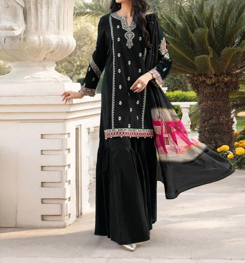 Unstitched Embroidered Lawn 3PC | SC-027C