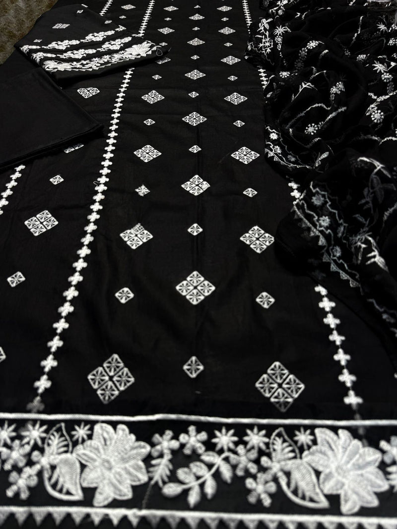 Unstitched Embroidered Lawn 3PC | SC-039