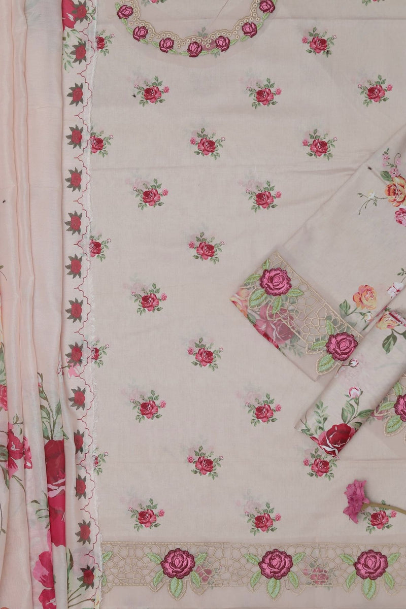 Unstitched Printed Lawn 3PC | SC-041