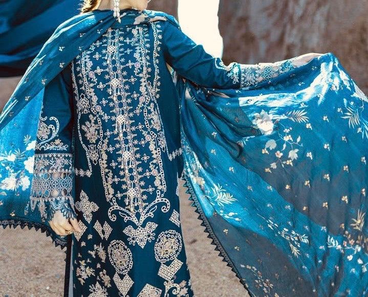 Unstitched Embroidered Lawn 3PC | SC-085