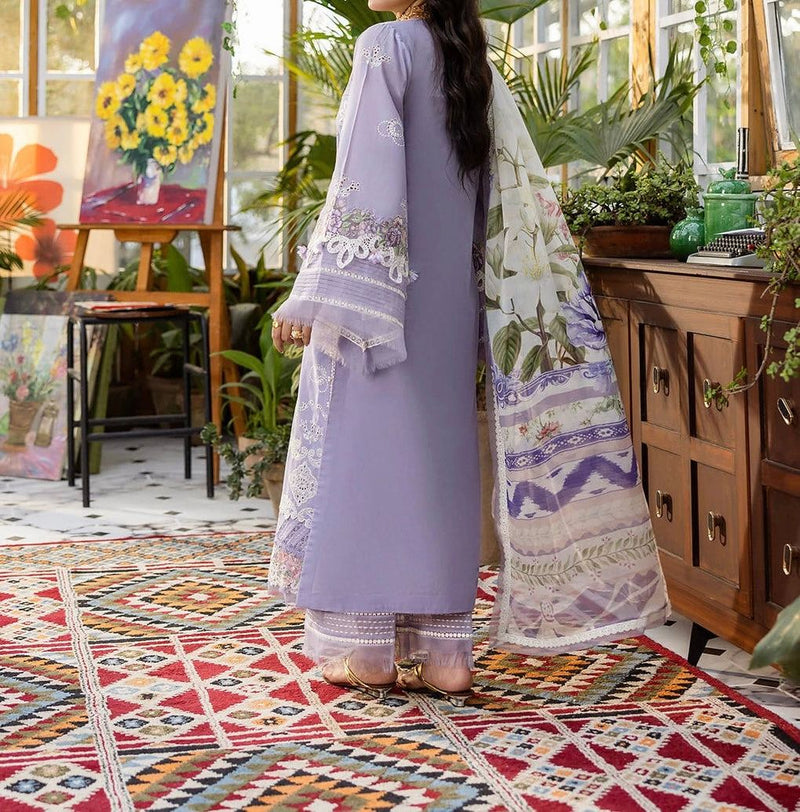 Unstitched Embroidered Lawn 3PC | SC-093A