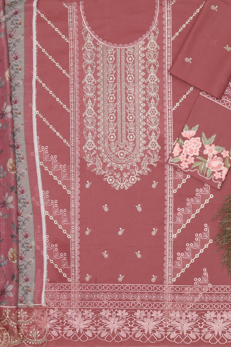 Unstitched Embroidered Lawn 3PC | SC-102B