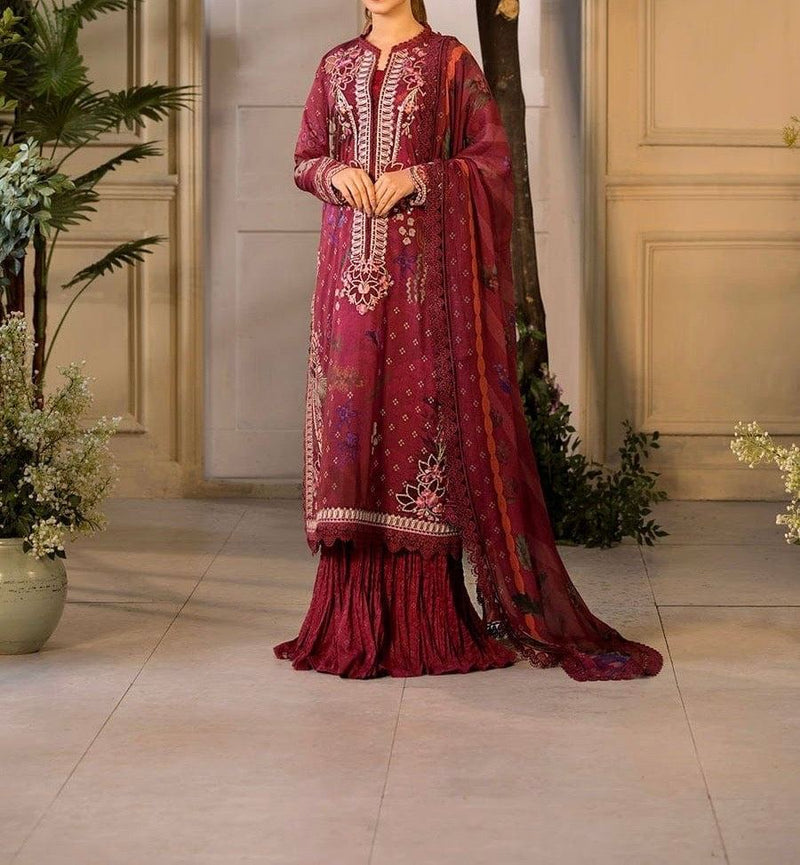 Unstitched Embroidered Lawn 3PC | SC-108
