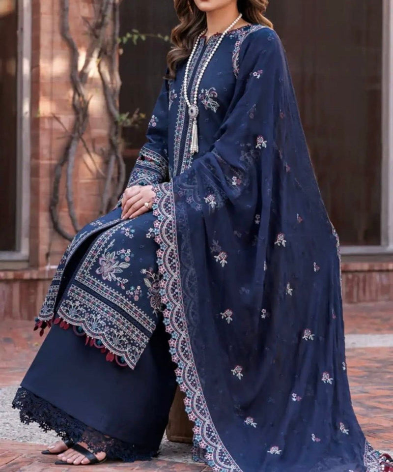 Unstitched Embroidered Lawn 3PC | SC-120