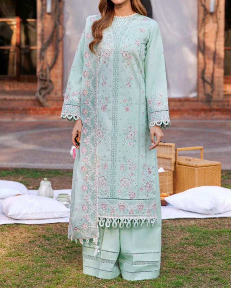 Unstitched Embroidered Lawn 3PC | SC-135