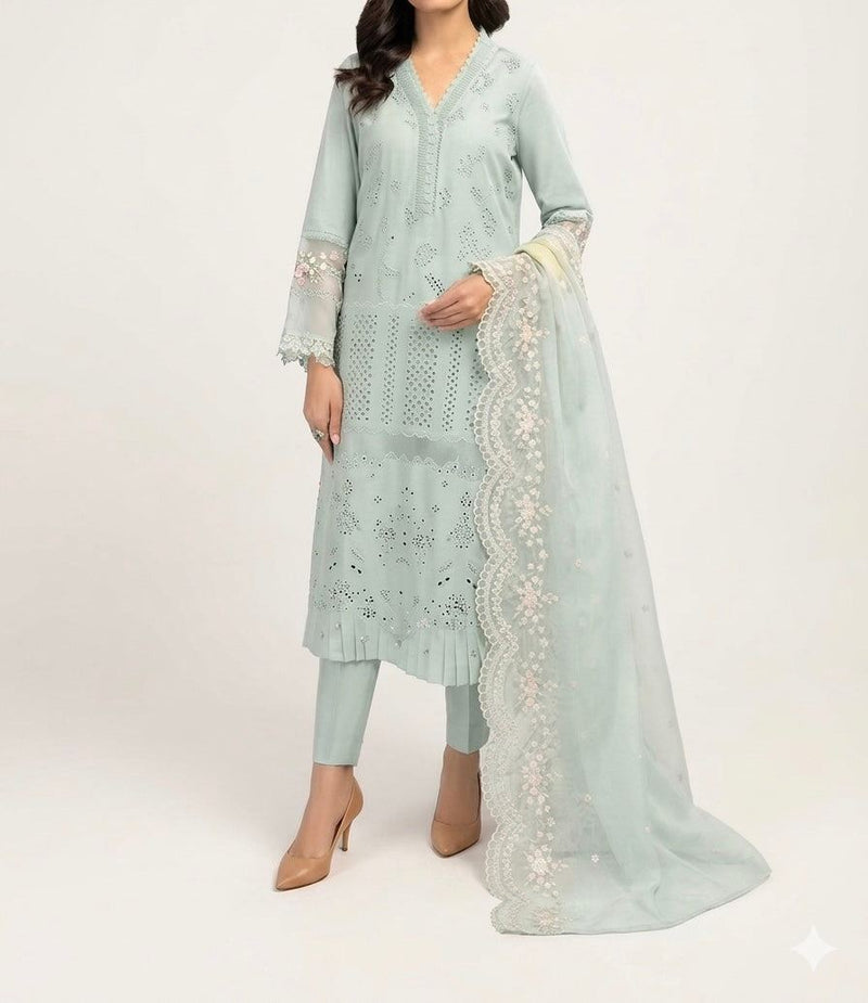 Unstitched Embroidered Lawn 3PC | SC-133A