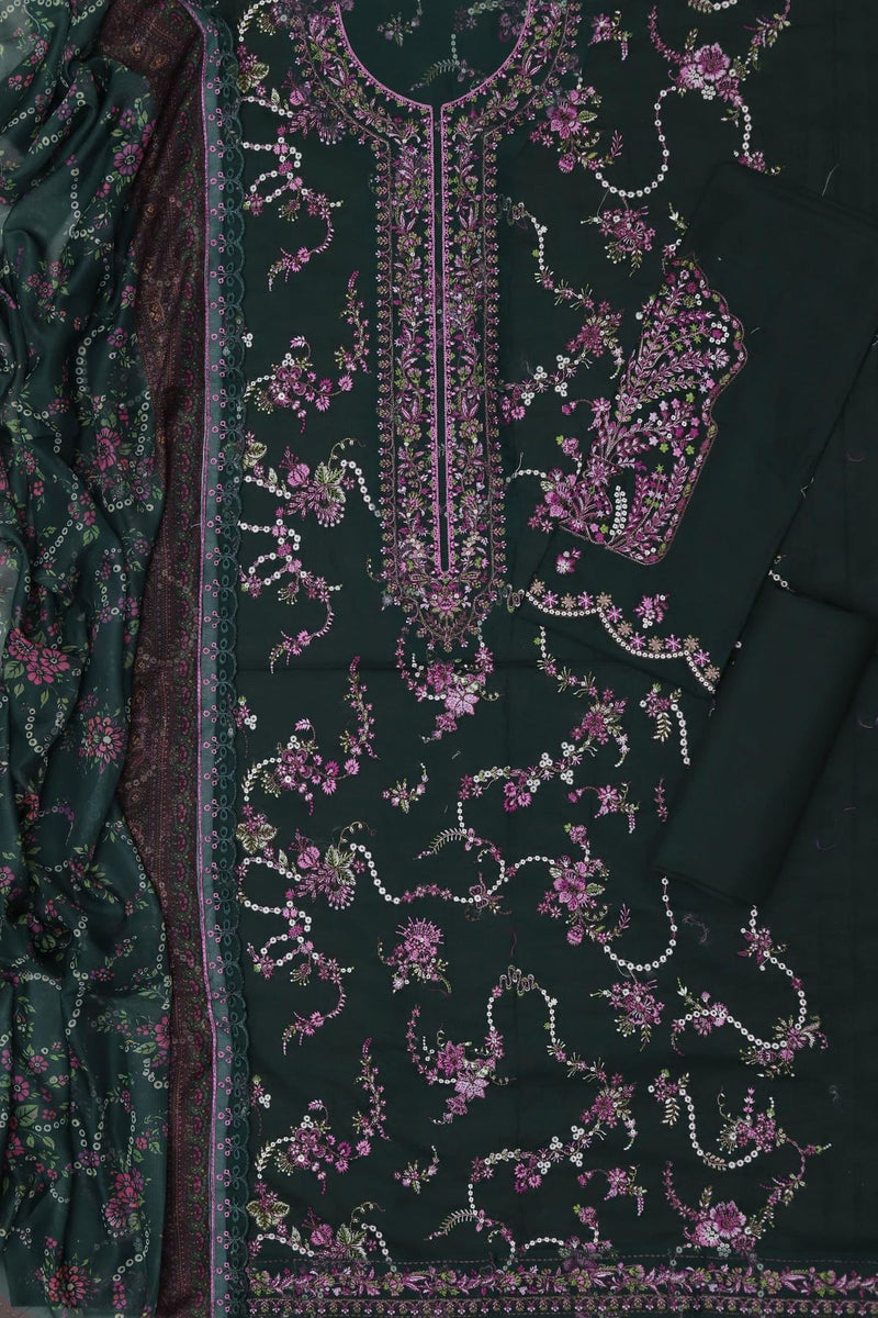 Unstitched Embroidered Lawn 3PC | SC-138