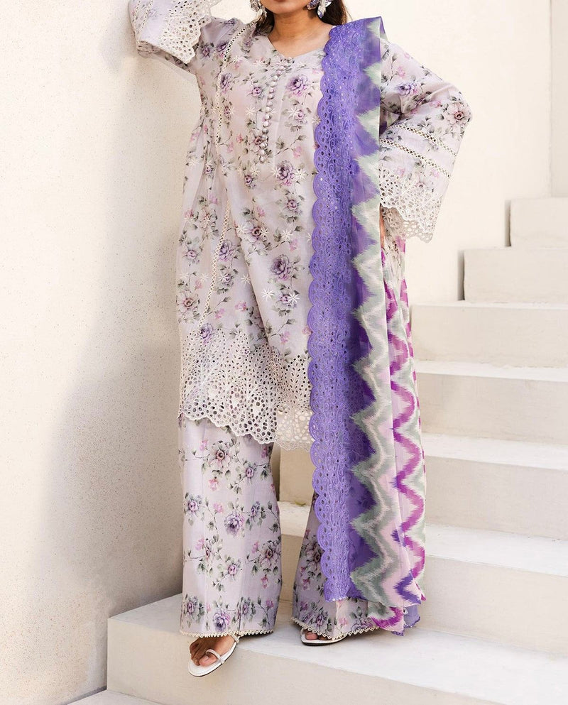 Unstitched Embroidered Lawn 3PC | SC-150