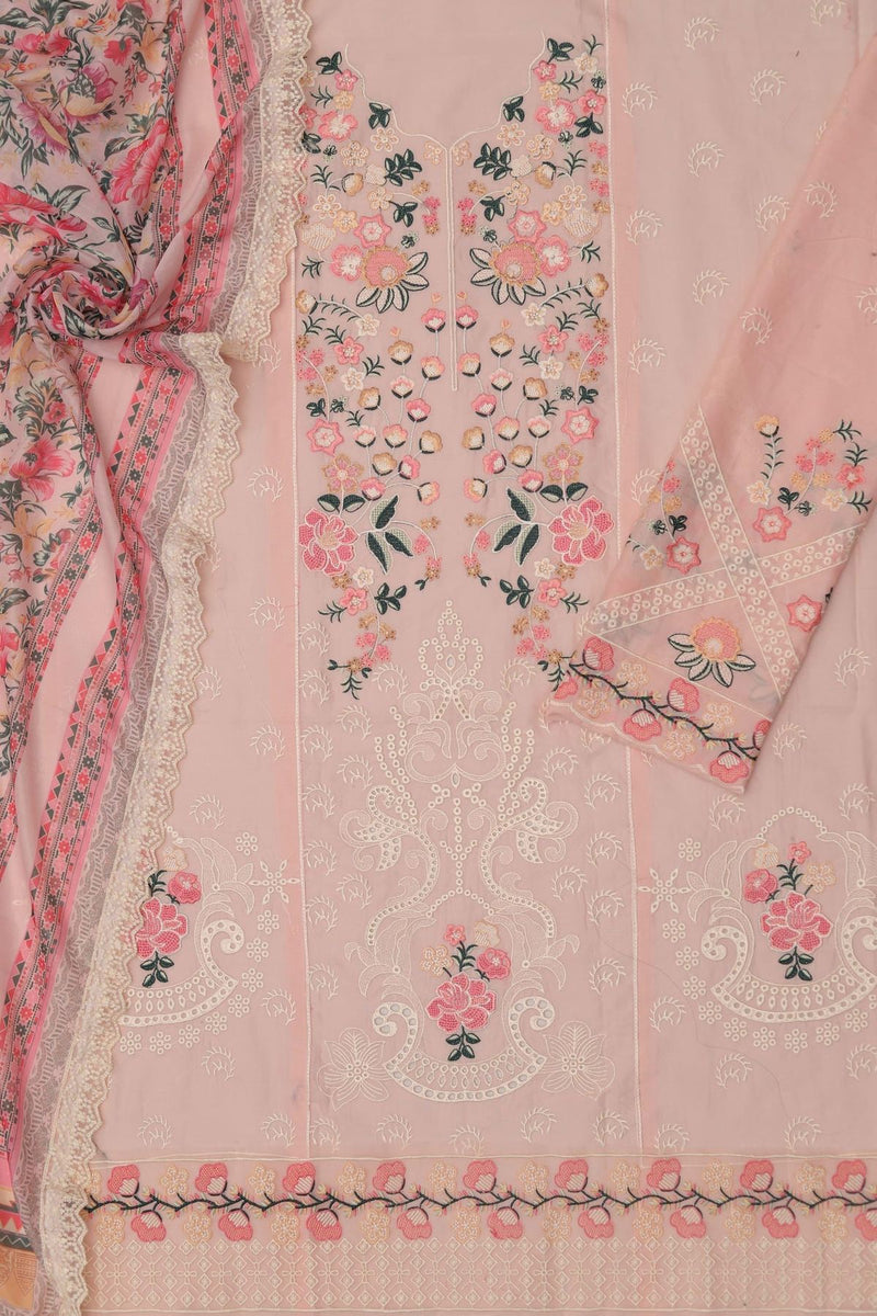 Unstitched Embroidered Lawn 3PC | SC-152