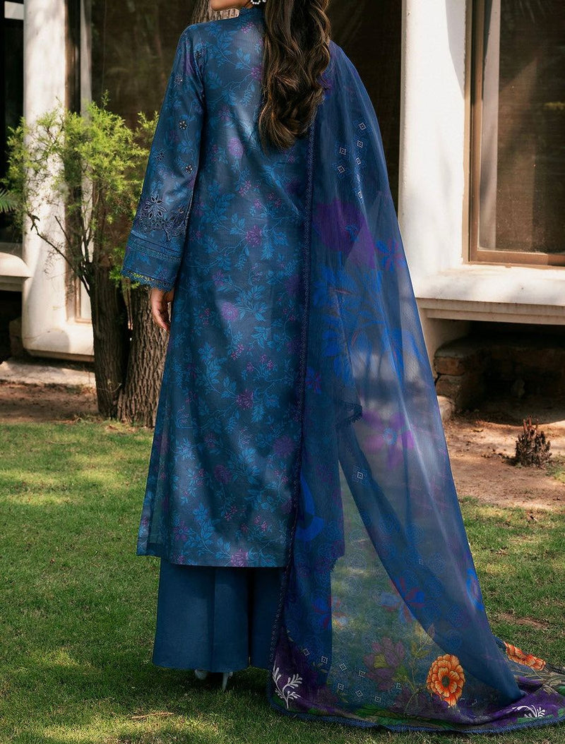 Unstitched Embroidered Lawn 3PC | SC-161