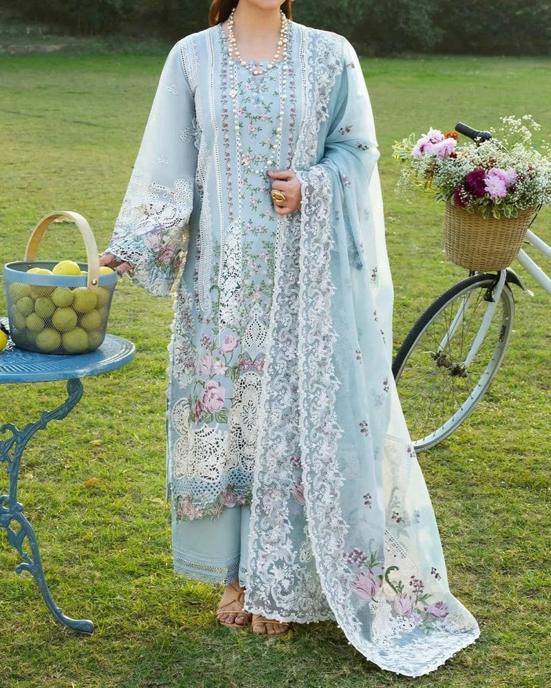Unstitched Embroidered Lawn 3PC | SC-162
