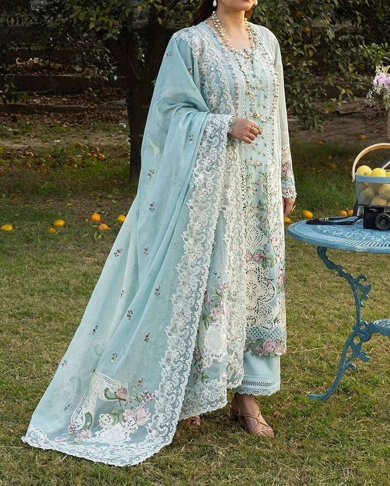 Unstitched Embroidered Lawn 3PC | SC-162