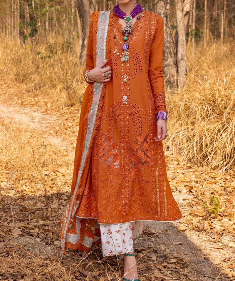 Unstitched Embroidered Lawn 3PC | SC-165