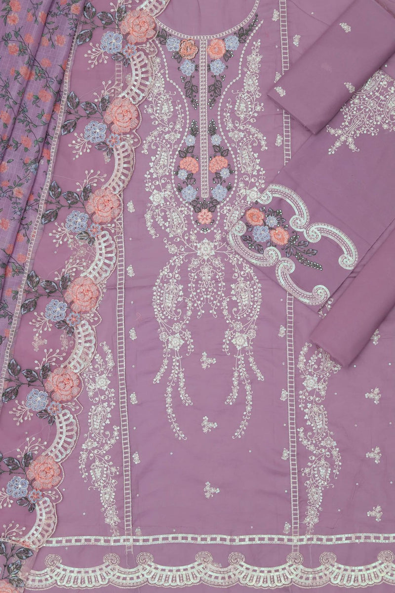 Unstitched Embroidered Lawn 3PC | SC-172