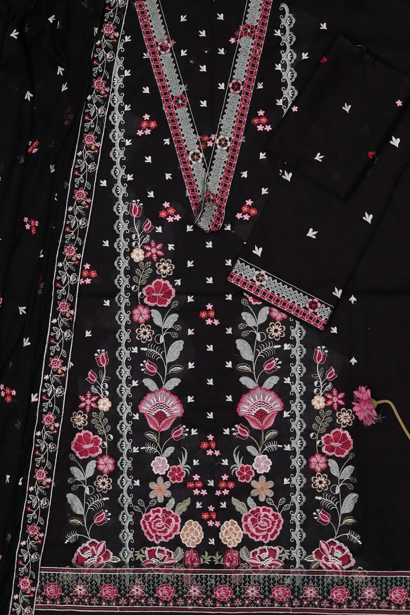 Unstitched Embroidered Lawn 3PC | SC-176