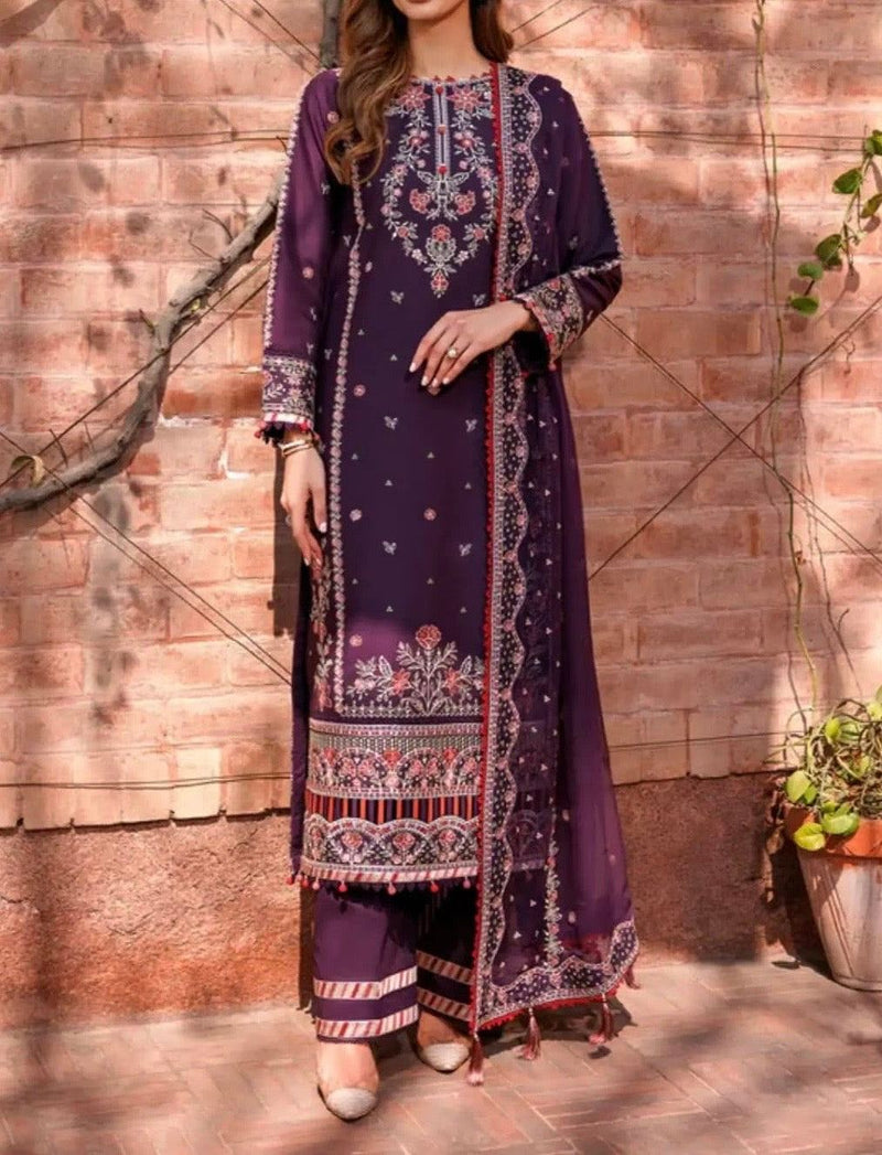 Unstitched Embroidered Lawn 3PC | SC-179