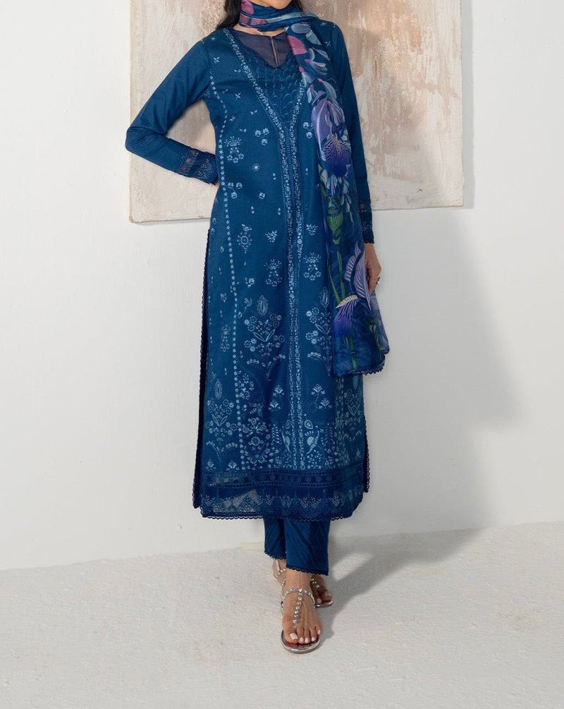 Unstitched Embroidered Lawn 3PC | SC-180