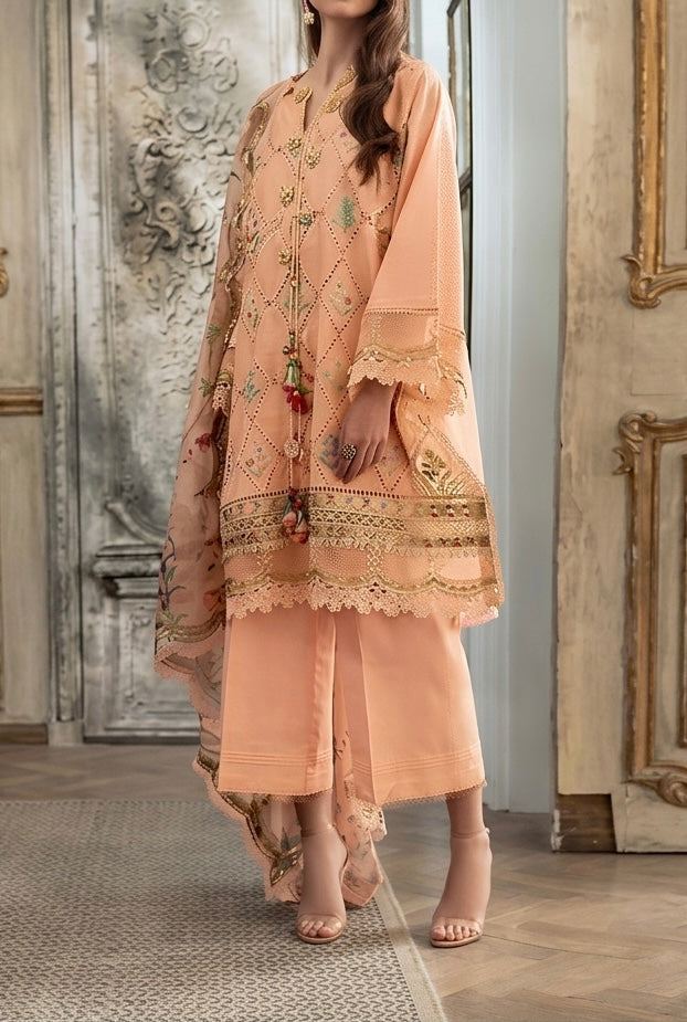 Unstitched Embroidered Lawn 3PC | SC-181