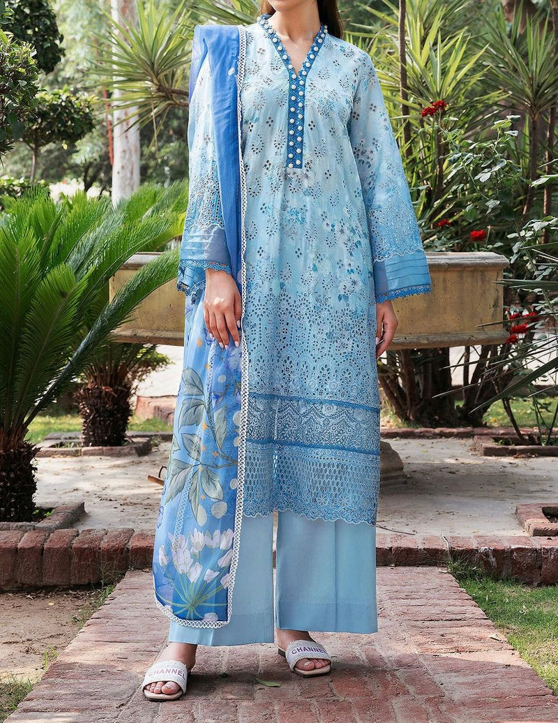Unstitched Embroidered Lawn 3PC | SC-182
