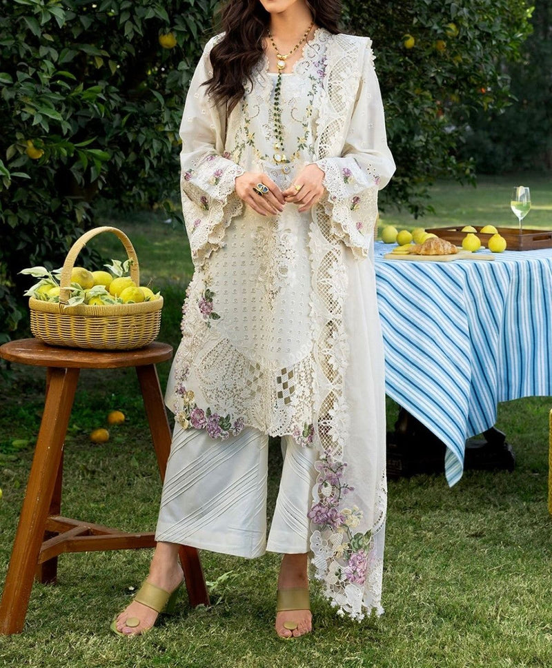 Unstitched Embroidered Lawn 3PC | SC-184