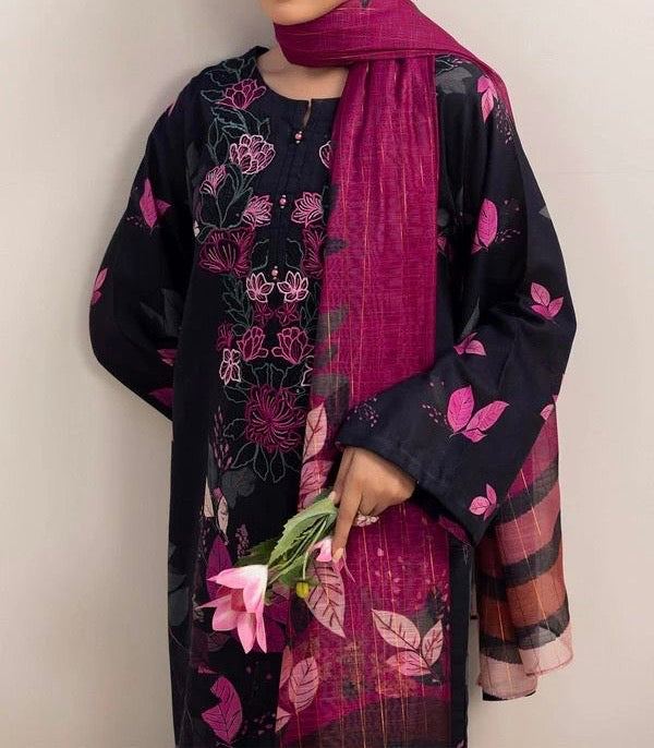 Unstitched Printed Lawn 3PC | SC-094A