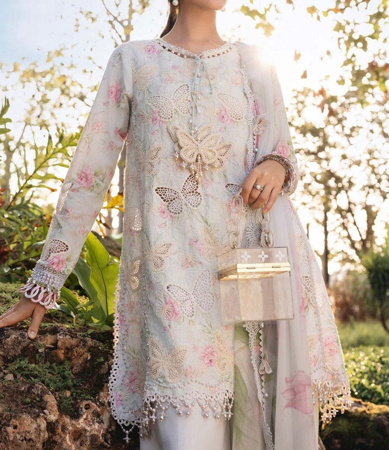 Unstitched Embroidered Lawn 3PC | SC-095