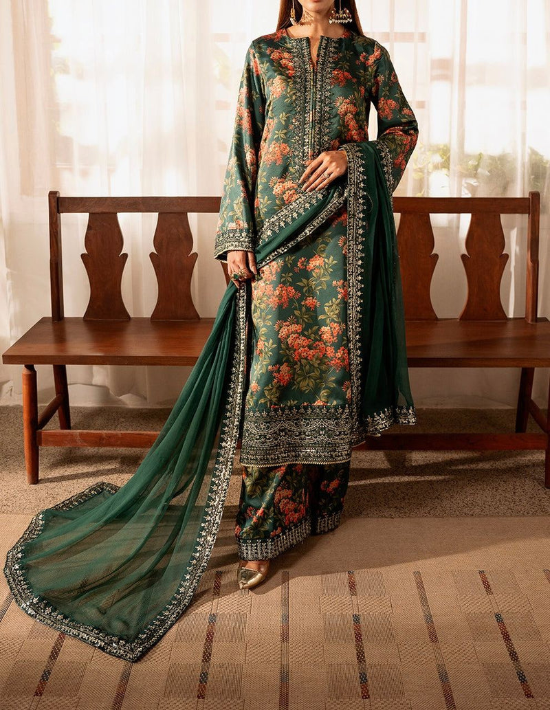 Unstitched Printed Lawn 3PC | SC-100