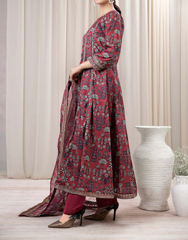Unstitched Printed Lawn 3PC | SC-104