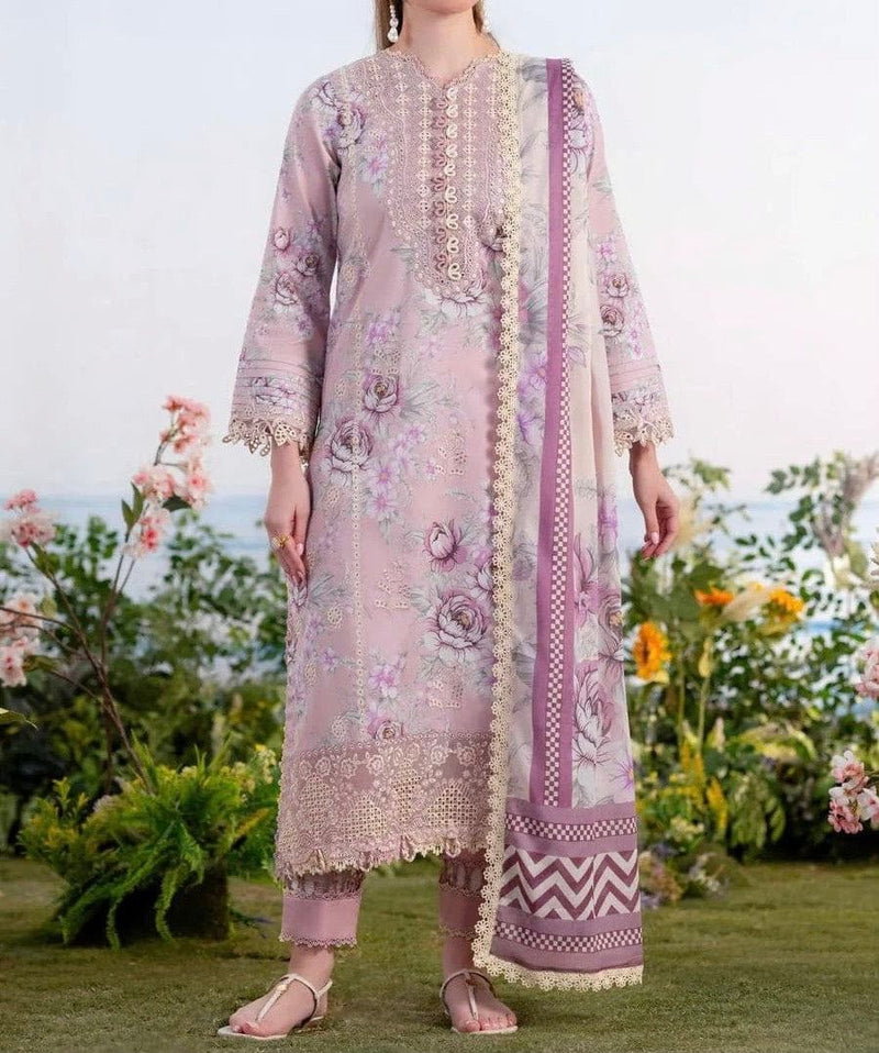 Unstitched Printed Lawn 3PC | SC-185