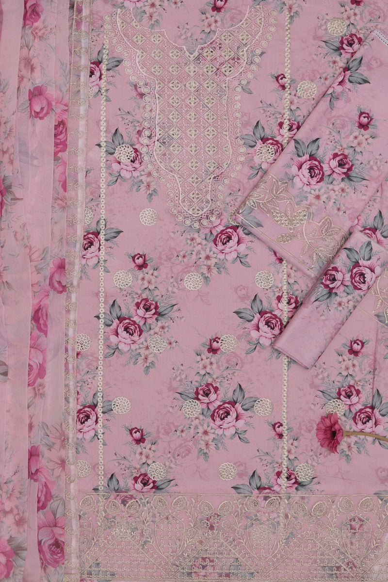Unstitched Printed Lawn 3PC | SC-185