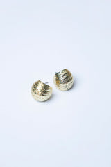 Golden Textured Earrings