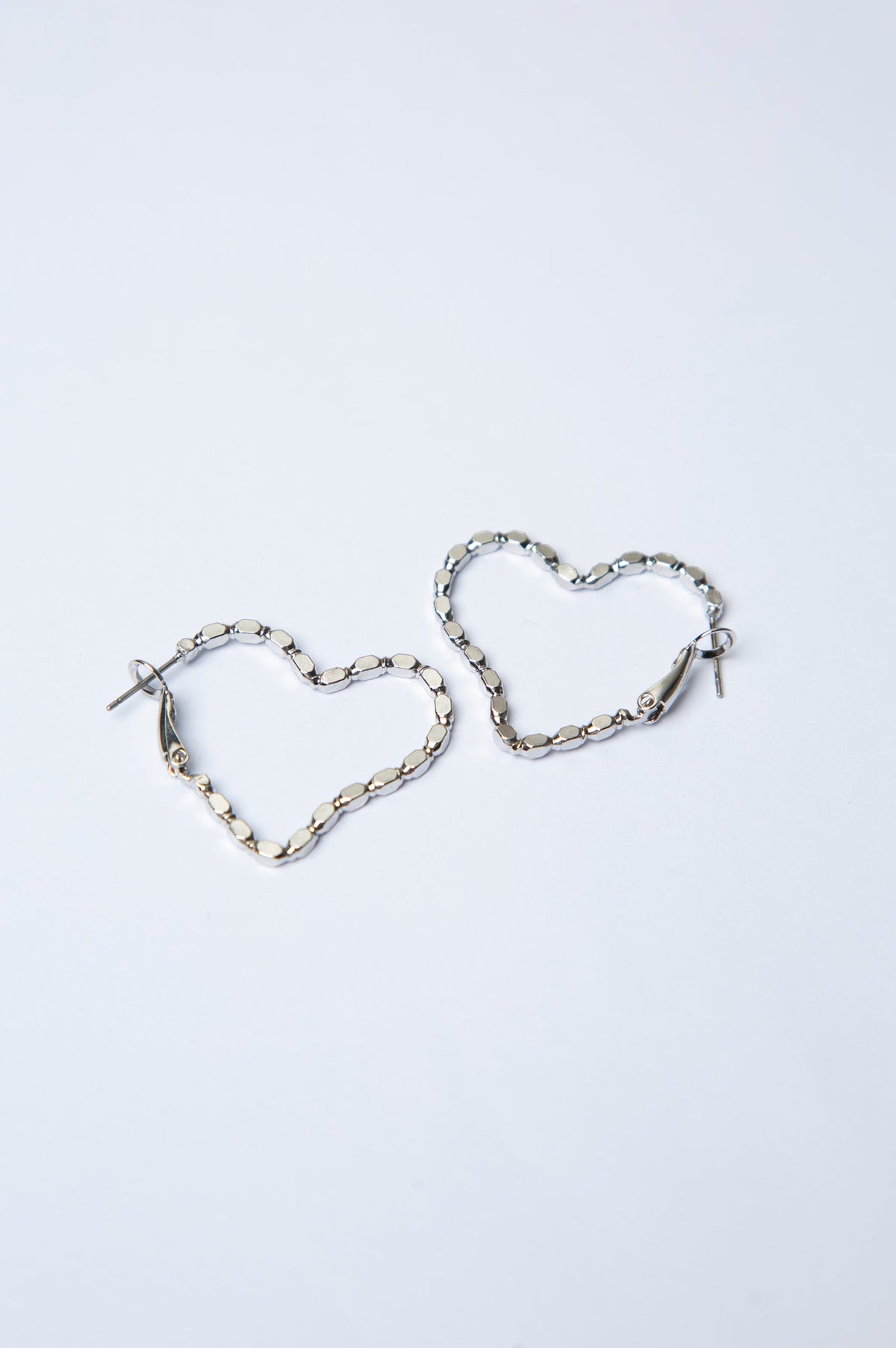 Heart Shaped Loop Earrings