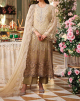 Unstitched Embroidered Chiffon 3PC | FW-023