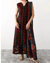 Unstitched Embroidered Dhanak 3PC | WC-009C