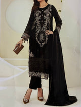 Unstitched Embroidered Dhanak 3PC | WC-011B