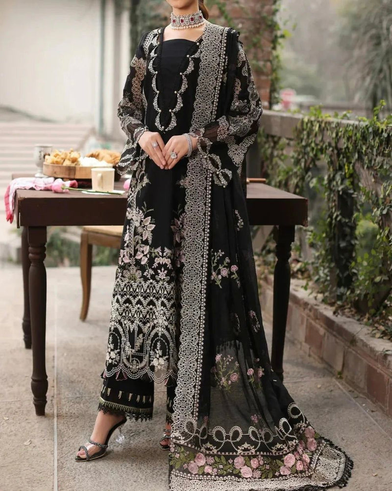 Unstitched Embroidered Dhanak 3PC | WC-083