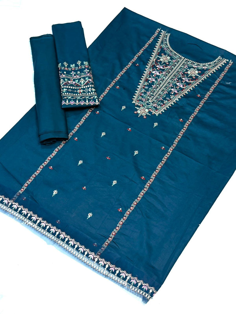 Unstitched Embroidered Lawn 2PC | SC-159