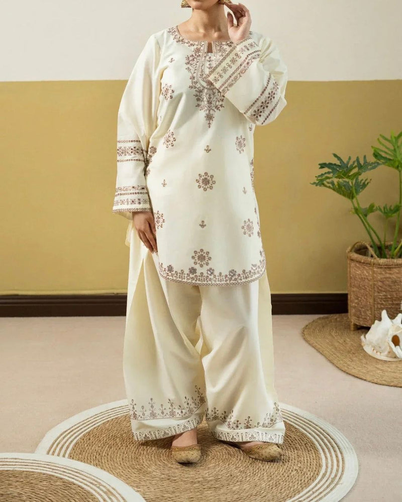 Unstitched Embroidered Lawn 2PC | SC-173