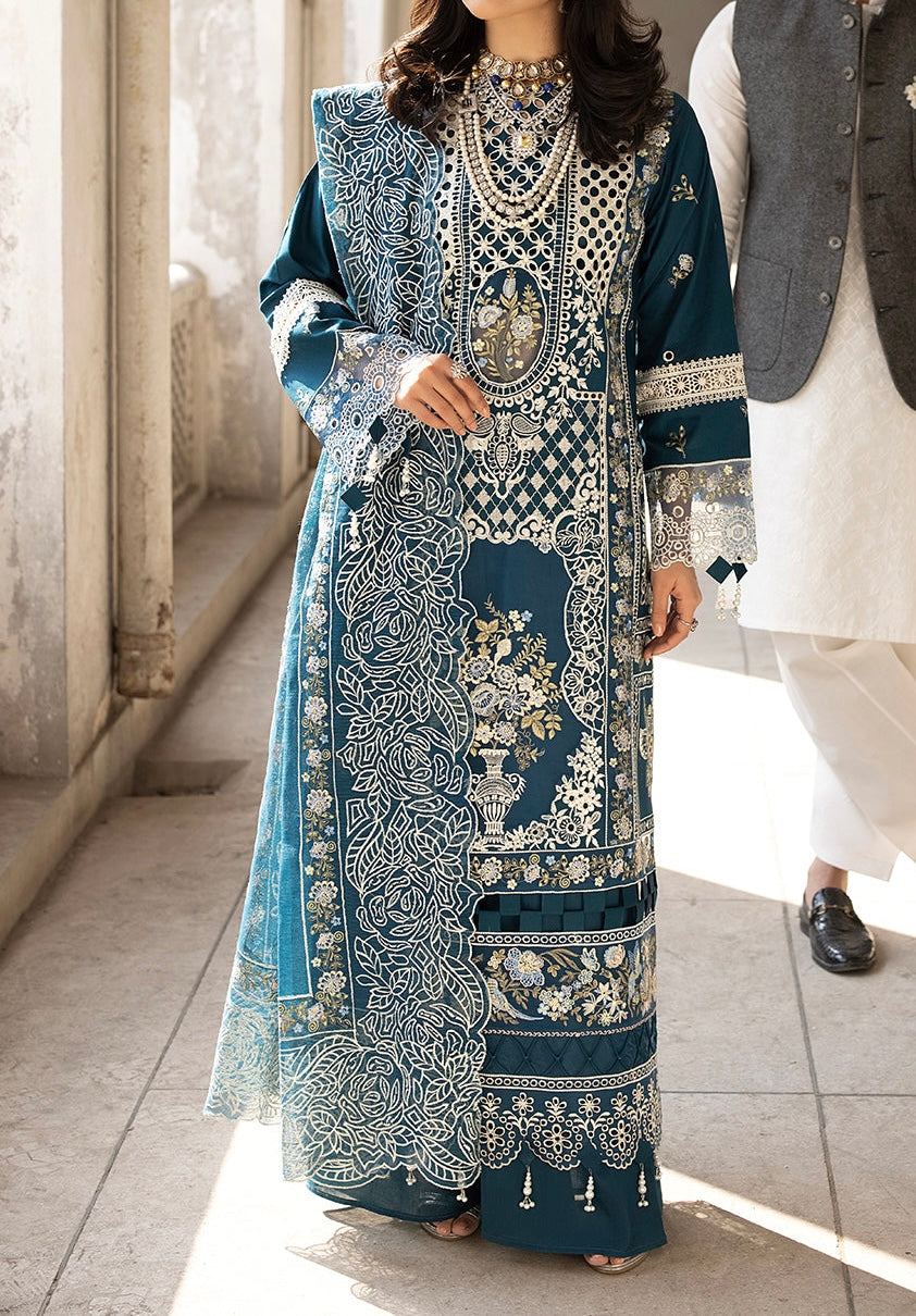 Unstitched Embroidered Lawn 3PC | SC-002A