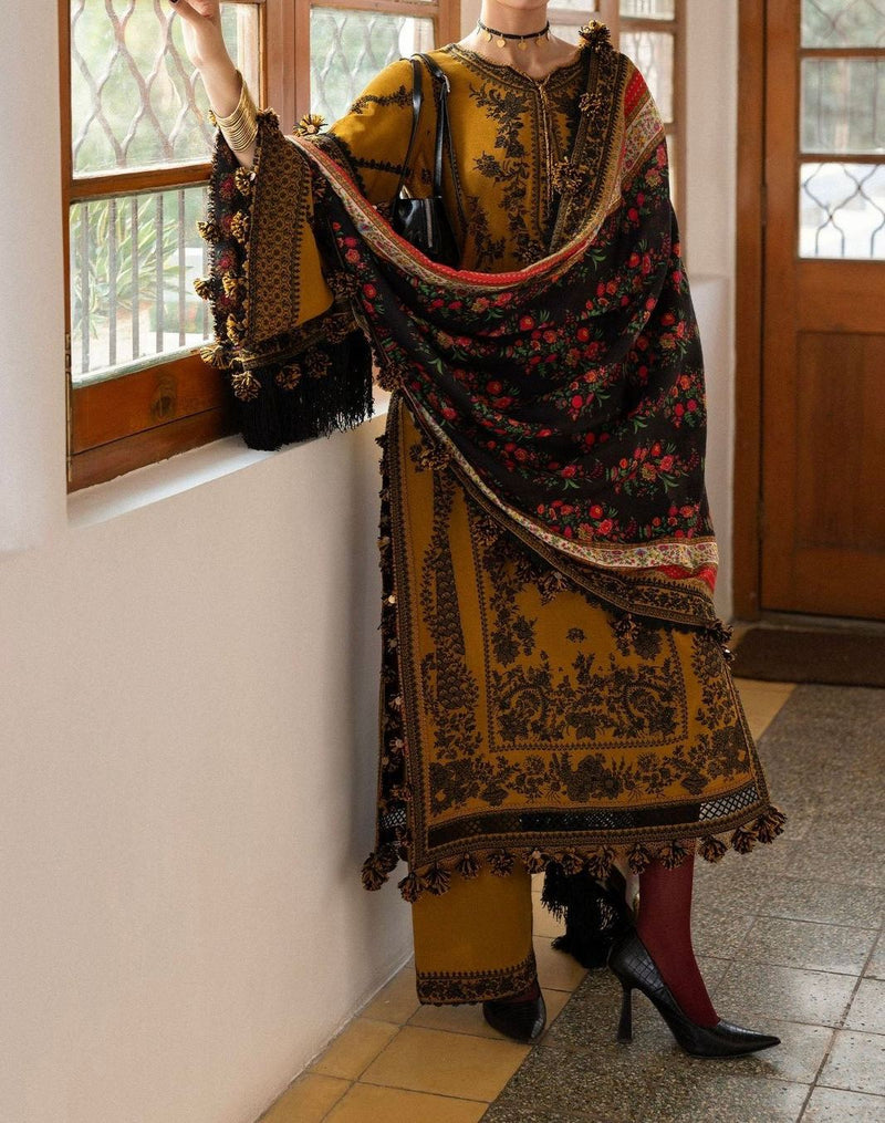 Unstitched Embroidered Lawn 3PC | SC-006