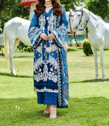 Unstitched Embroidered Lawn 3PC | SC-008