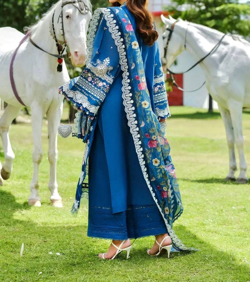 Unstitched Embroidered Lawn 3PC | SC-008